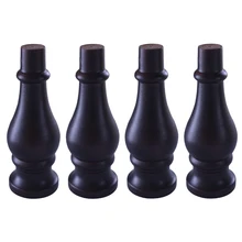 1 шт эвкалиптовая деревянная ножка мебели черная ножка стола ножки шкафа