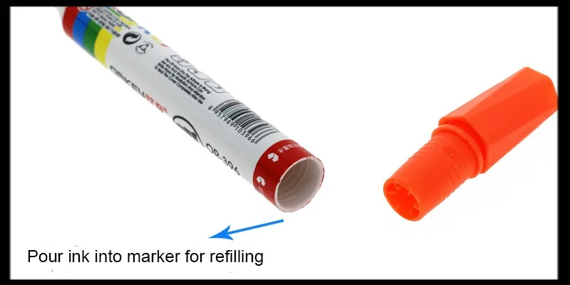 8 шт./кор. 8-цветное Повторное заполнение маркер на водной основе и маркер для доски для школы и офиса, BBB00022