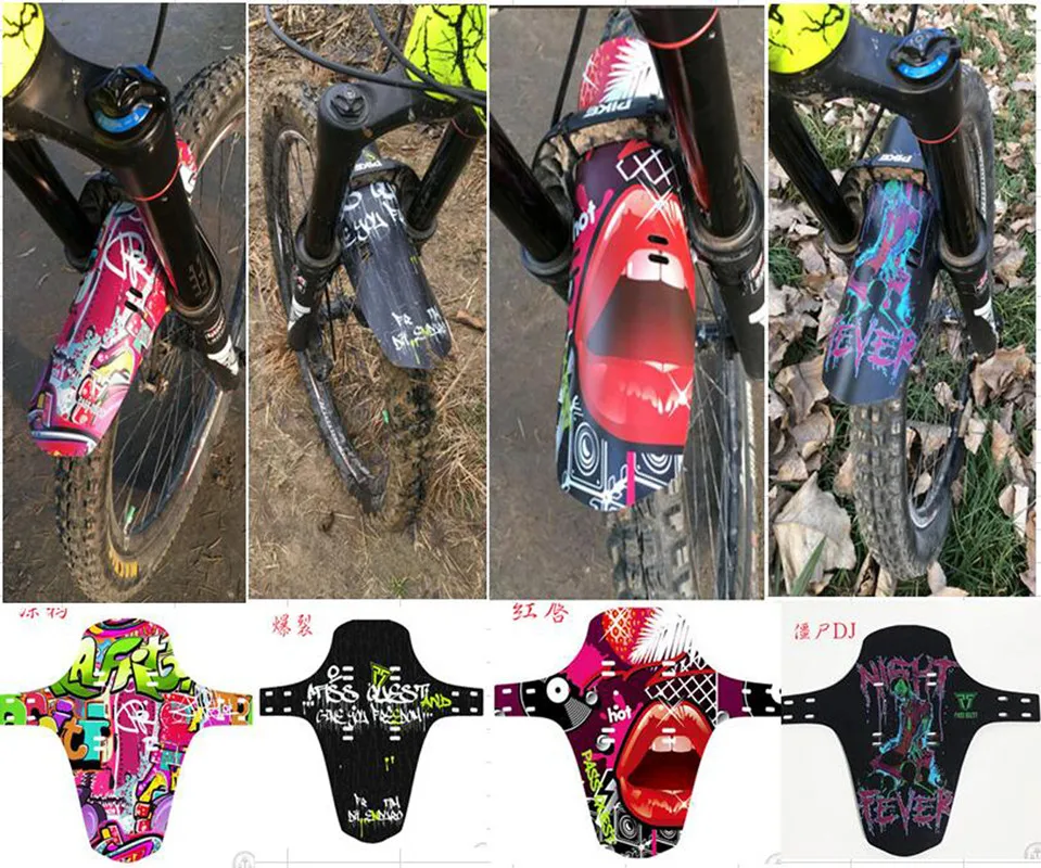 Pass Quest Bike Front Fork Fenders or Rear Saddle Rail Fender Mud Guards MTB Mudguard Enduro Mud Guard
