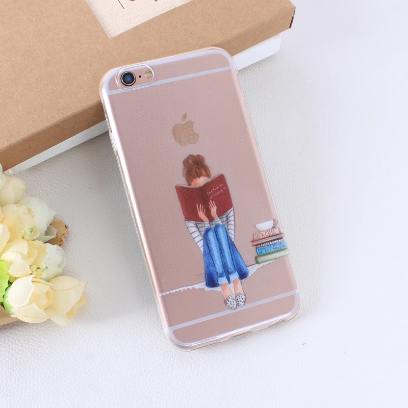 Case Of Pink Cake Macaroon On Print For Apple iPhone 5 5S 6 6S CasesTPU Back Cover Shell Capa Transparent back cover  (7)