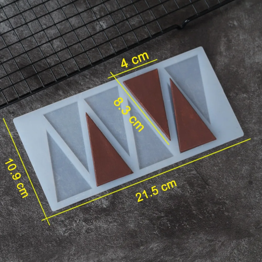 Isosceles треугольная форма силиконовая форма для украшения торта инструменты силиконовая форма для шоколада переводная форма для листа форма для выпечки трафарет Chablon