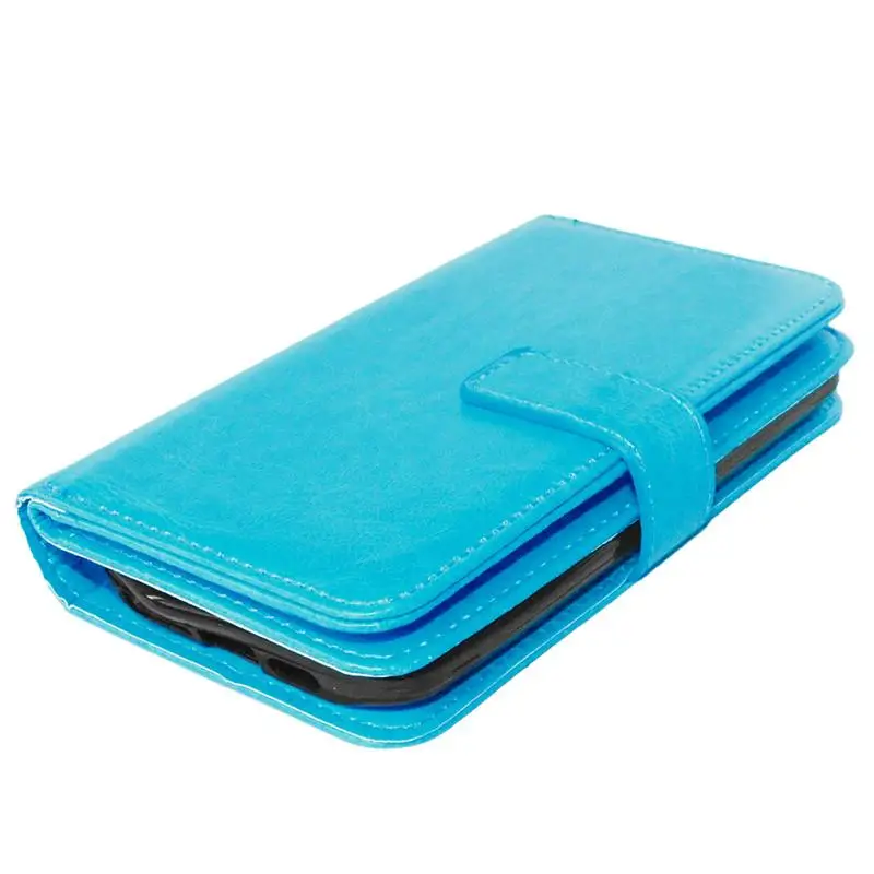 Для случая LG G2 крышка люкс Ретро Дизайн флип чехол кожаный бумажник для LG G2 случае D802 D805 D801 принципиально подставка держатель карты < - Цвет: Skyblue