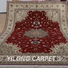 Yilong 9'x12' Восточный большой шерстяной ковер ручной работы изысканный турецкий шерстяной ковер для продажи(1367