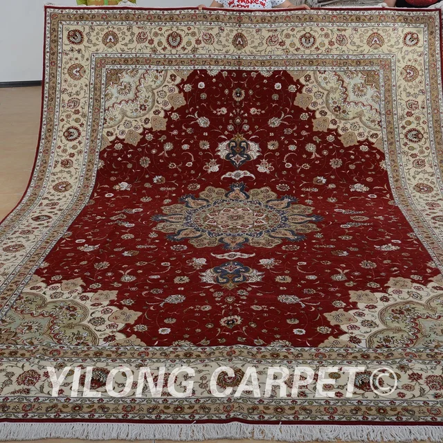 Yilong 9 X12 Oriental Large Area Wool Rug Handmade Exquisite Yilong 9 X12 Oriental Large Area Wool Rug Handmade Exquisite Turkish Carpet For