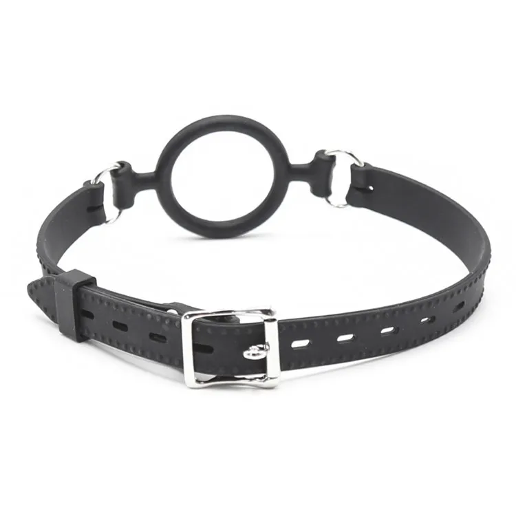 Sex Erotic Toys Adult Games Silicone O-rings Open Mouth Gag Sex Toys Head Harness O Ring Gag, Sex Products For Couples / Women