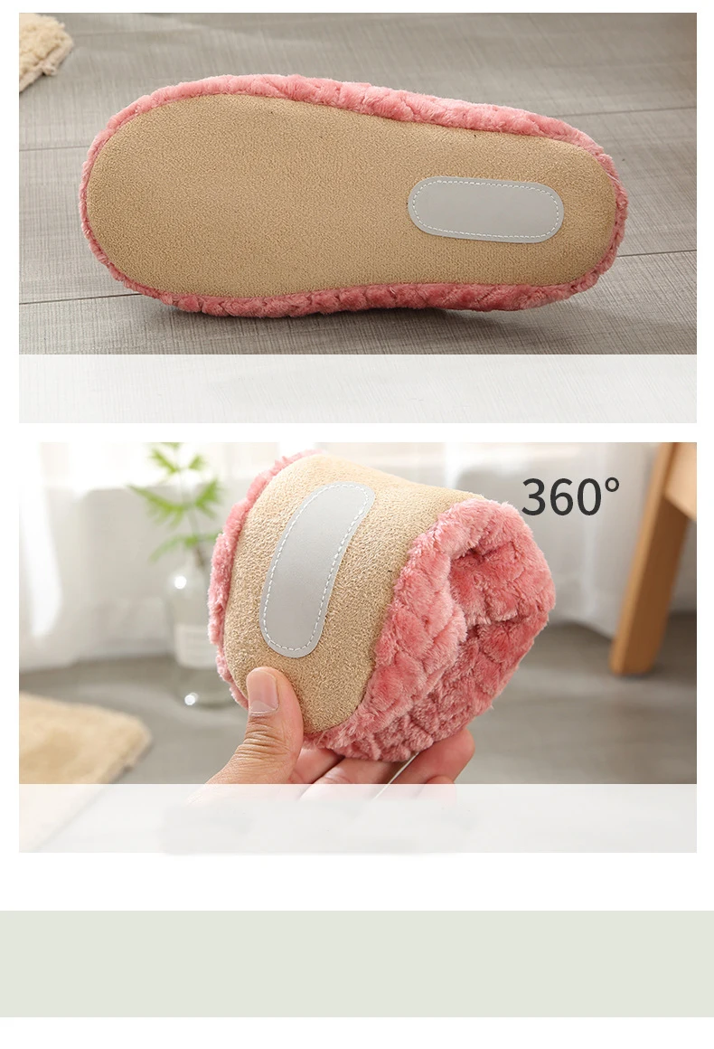 Autumn Winter Women Slippers Bottom Soft Home Shoes Cotton Men Slippers Indoor Slip-On Slides Women Comfortable Shoes For Couple