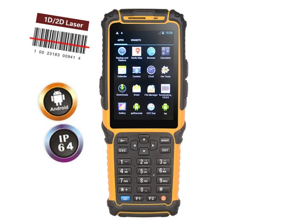 Buy Android PDA handheld pos terminal 1d 2d barcode