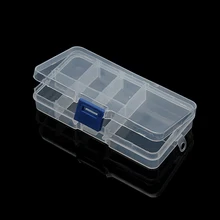 LOULEUR 7 Slots ( Adjustable) Plastic Jewelry Tool Box Storage Case Craft Organizer Beads Diy Jewelry Making Packaging Box