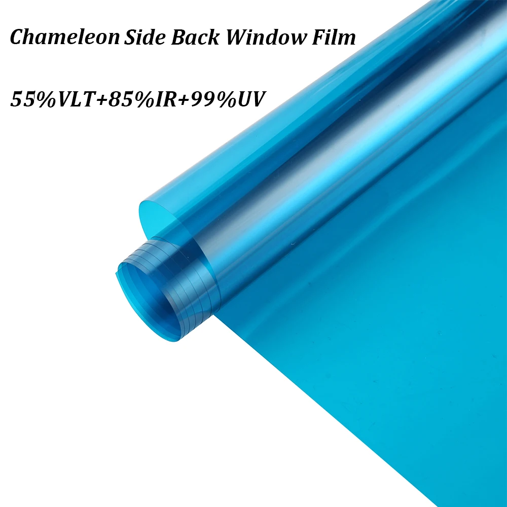 152cm Width 55%VLT Chameleon Effect Nano Ceramic Tint Film Car Window Tint Anti-UV Sunshade Pravicy Vinyl