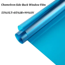 152cm Width 55%VLT Chameleon Effect Nano Ceramic Tint Film Car Window Tint Anti-UV Sunshade Pravicy Vinyl