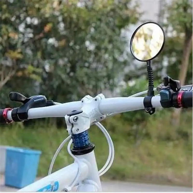 2 шт., хит продаж, горный велосипед MTB, зеркало заднего вида, отражающее, безопасное, плоский велосипедный руль, аксессуар для зеркала заднего вида