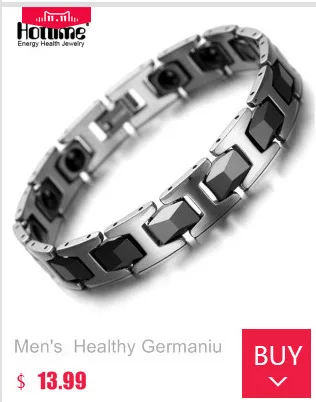 Hottime Double Row 4 IN 1 Bio Elements Energy Magnetic Bracelet Men's Fashion Healing 99.95% Pure Copper Bracelets Bangles