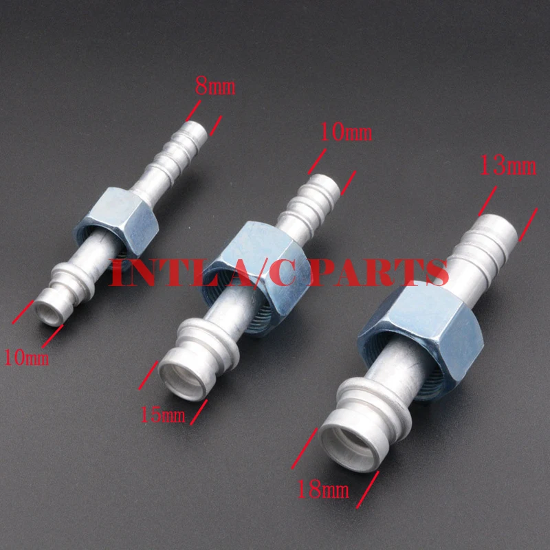 

#6 #8 #10 R134a Straight Barbed O-Ring Female Fitting for A/C Air Conditioning Refrigerant #6 #8 #10 Hose