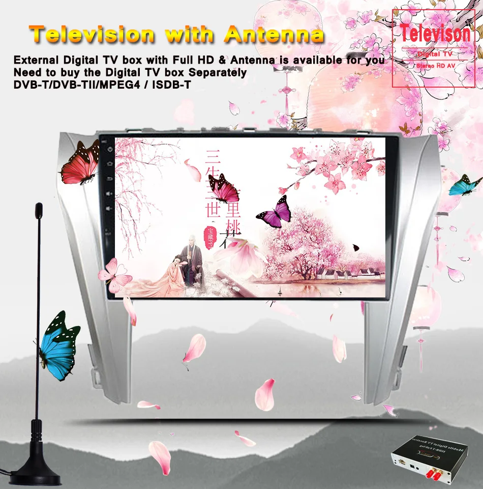 Best HD IPS 1024*600 Android 9.0 4G RAM car audio a/v multimedia gps navi system For toyota camry 2015 2016-19 3/4g wifi rds dab dvr 9