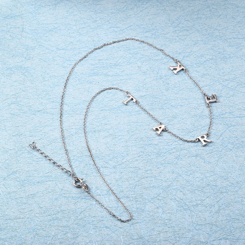 L11 Choker Personalized Name Necklace for Woman Necklaces & Pendants 925 Silver Customized Name Charms Necklace Birthday Gift (2)
