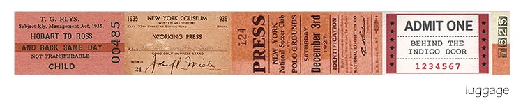 30 мм* 350 мм Ретро билета Васи клейкие наклейки Скрапбукинг DIY винтажная маскирующая лента школьные офисные принадлежности пуля журнал sl2118 - Color: luggage