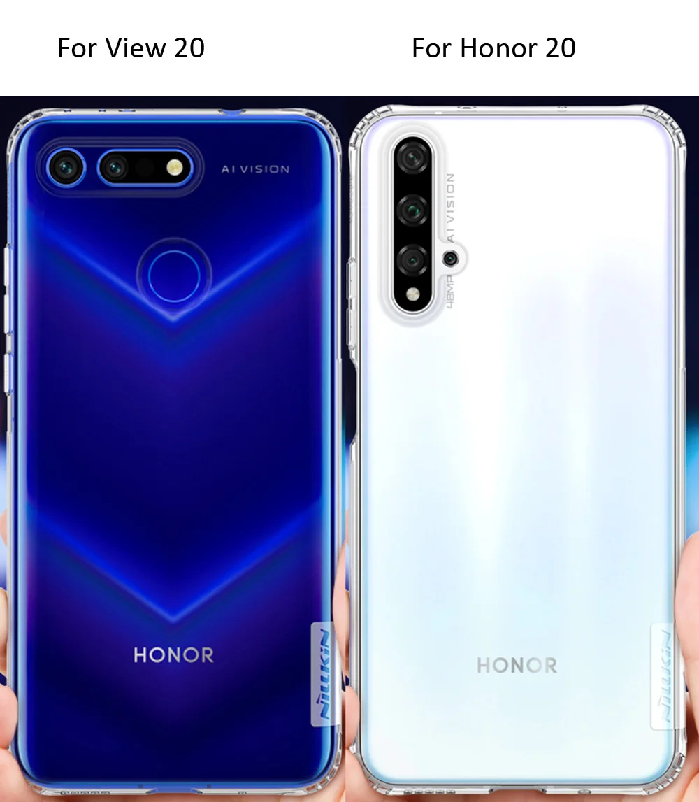 Nillkin натуральный прозрачный чехол для huawei Honor 20 Pro View 20 Мягкий ТПУ чехол