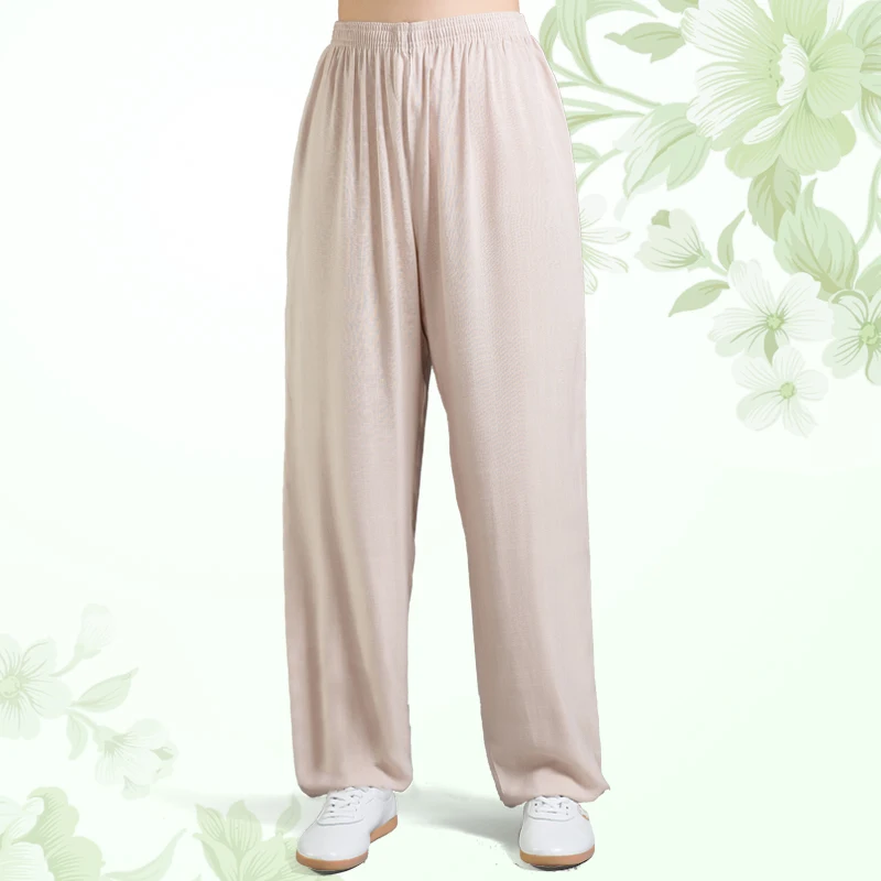 Льняные брюки Tai Chi; сезон весна-лето; брюки «Shu»; штаны для боевых искусств; 9 цветов