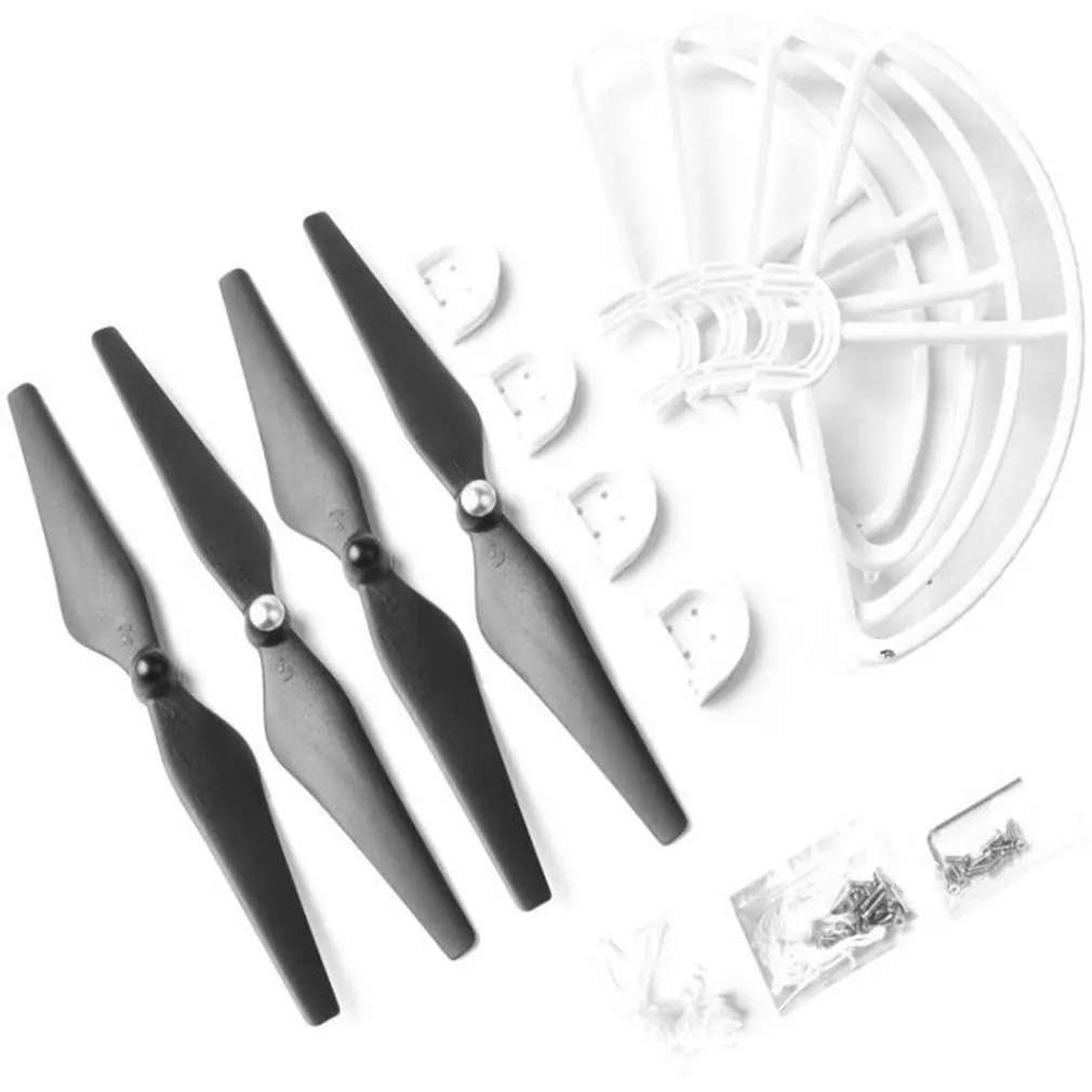 

4PCS Drone Propellers Guard + Protection Cover Rings Quick-Release Low-Noise Drone Accessories for DJI Phantom 2 3 9450