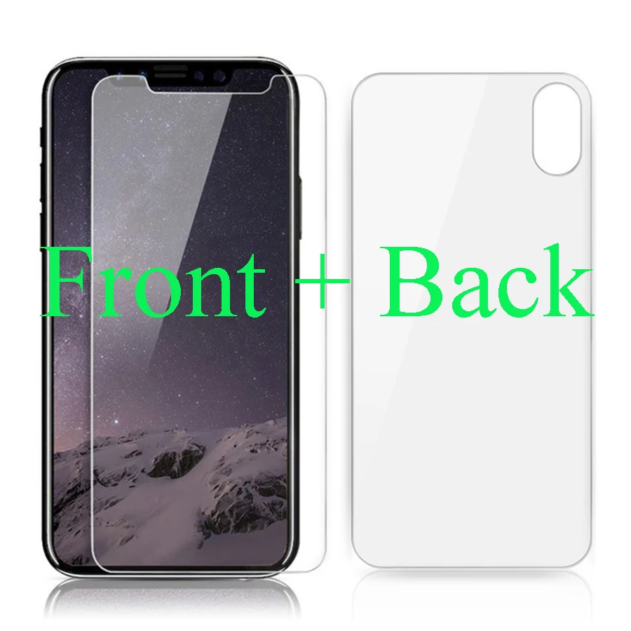 Back And Front Tempered Glass For IPhone XS Max X 7 8 6 6S