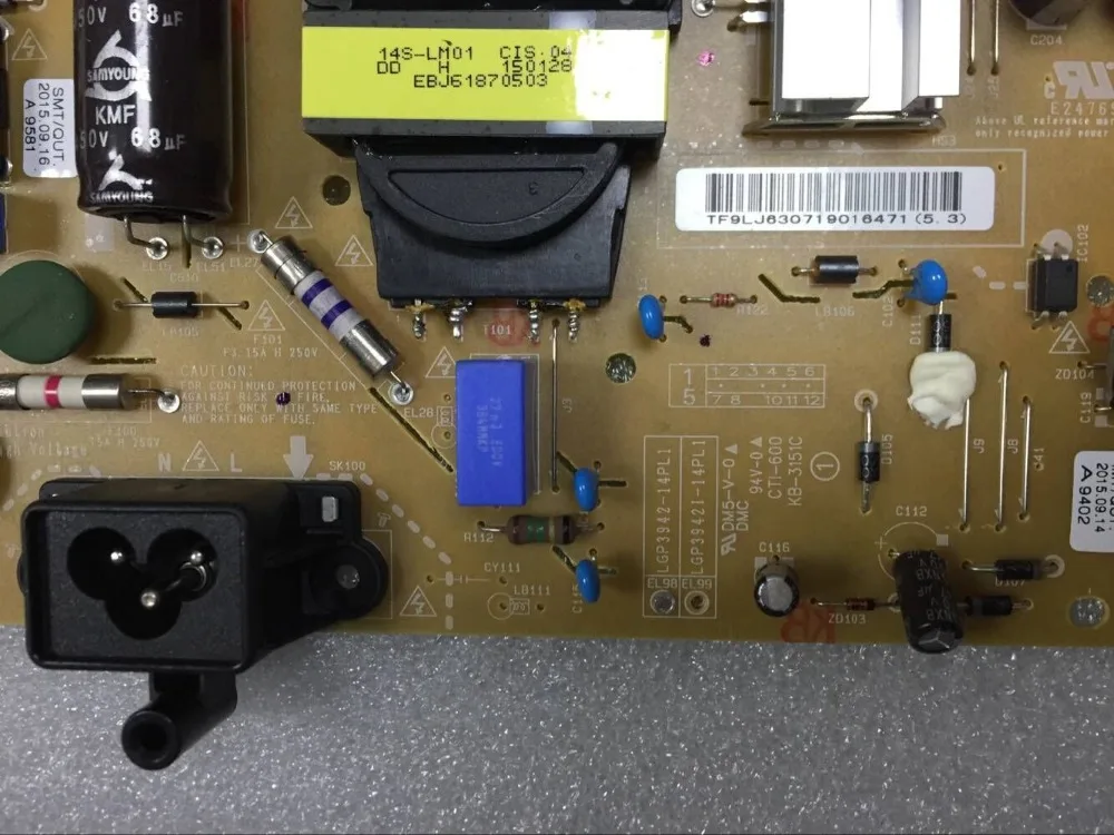power board for 100NEW SZYLIJ Test ok good 42LB5610-CD power board LGP3942-14PL1 EAX65423701
