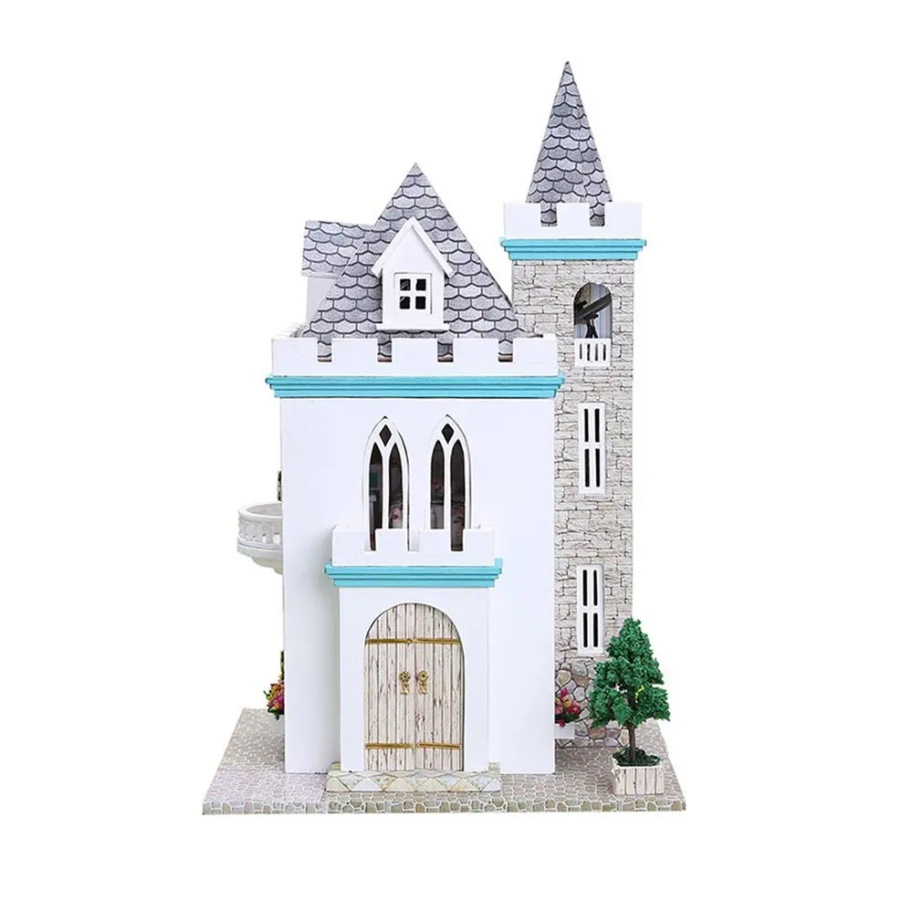 Buy Moonlight Castle Dollhouse DIY 3D Miniature Doll