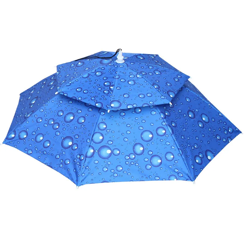 

Fishing Caps Portable Umbrella Sun Shade Hat Waterproof Outdoor Hat Sports Sunshade Rain Protection Cap For Hiking Camping 0.2