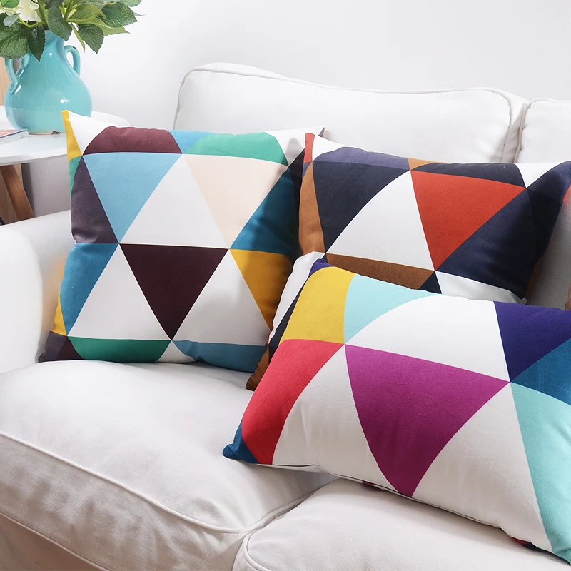 Custom made Nordic Geometric Throw Pillows Lattice pattern Pillows