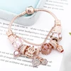 BAOPON-Bracelets à breloques coeur d'amour pour femme, perles Marano bricolage, bracelet fin, bijoux de mariage pour femme, amoureux, 2024