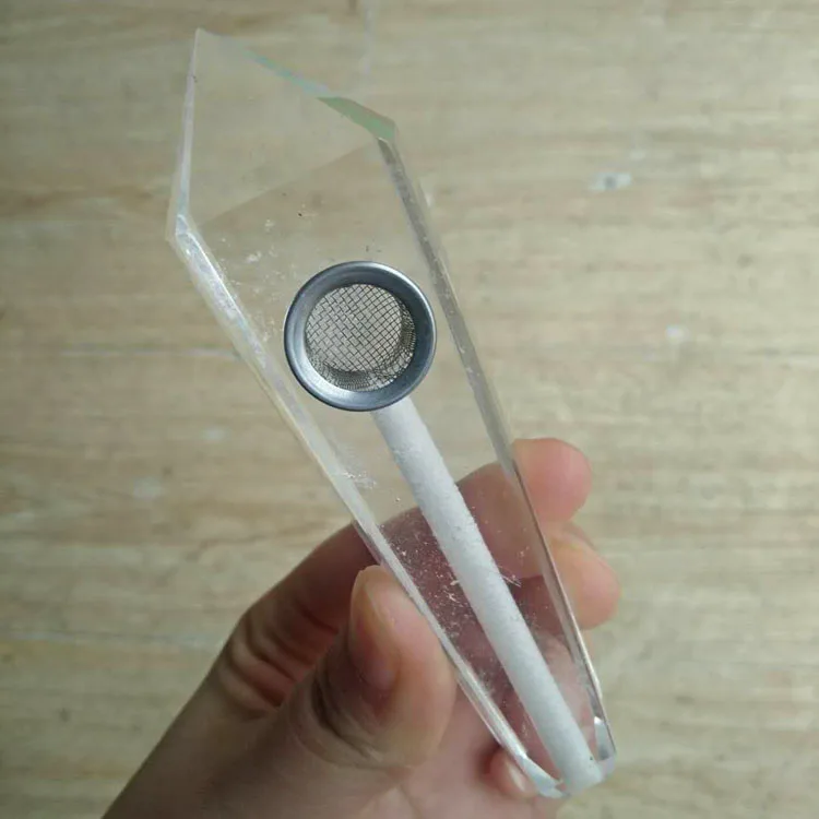 

Cheap Price White Melting Stone Glass Quartz Crystal Smoking Weed Pipes FMX