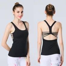 Женская рубашка для йоги майка для занятий йогой топы с открытой спинкой Топ для спортзала Беговая футболка женский топ для бега Женский фитнес спортивный топ сексуальная одежда для йоги