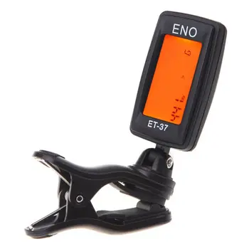 

New ENO ET-37 LCD Tuner Mini Clip-on Guitar Chromatic Bass Violin Ukulele Tuner Wind Instrument Universal Musical Instrument
