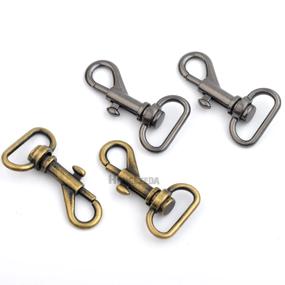

DIY 30pcs/lot 19mm Alloy Swivel lobster Clasps Snap Key Hooks DIY Key Chain Ring clip buckles bag parts Free Shipping HK-009