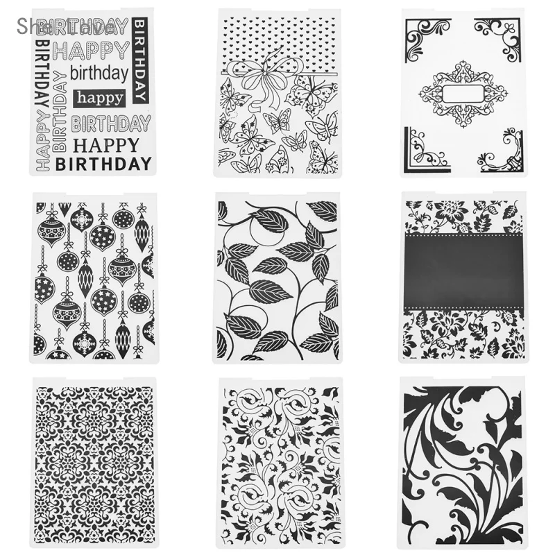 

She Love DIY Scrapbook Plastic Embossing Folder For Album Embossing Template Card Tool