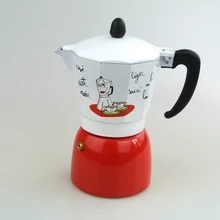 Italienischen herd/Moka espresso kaffeemaschine/percolator pot werkzeug Espressomaschine 6 cups Aluminium moka topf/kaffeemaschine