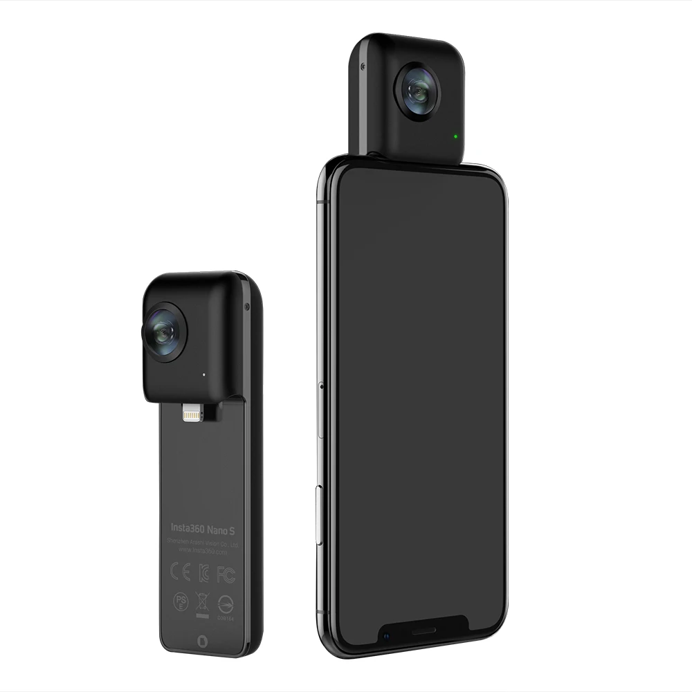 

In stock Insta360 Nano S 4K 20MP 360VR Video Camera with Panoramic Livestream Video Chat MultiView for iPhone X/8/8 plus/7/7plus