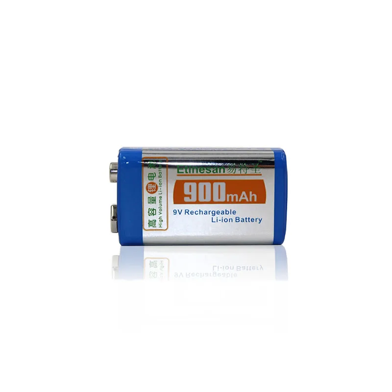 1 шт. Etinesan 900mAh 9v литий ионная аккумуляторная батарея Аккумуляторы для микрофона