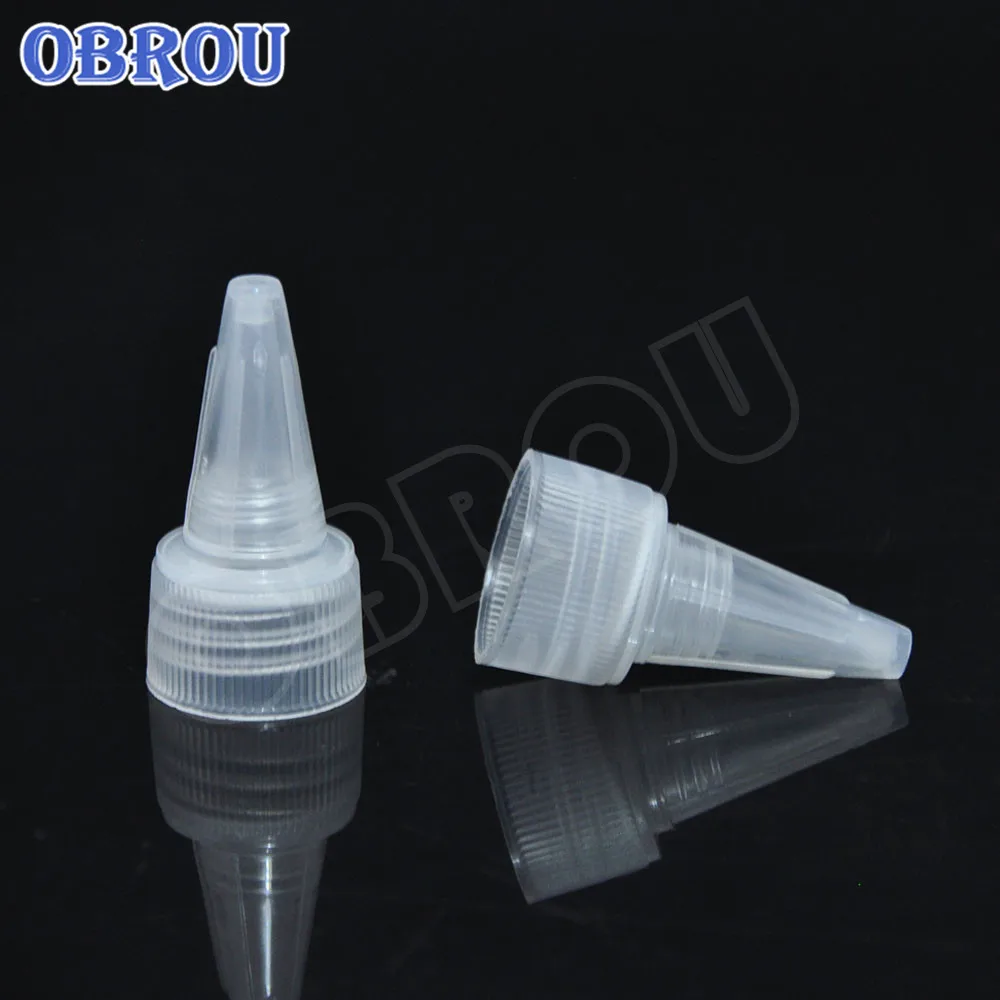 

China SuppliesTattoo Ink Pigment Bottle used sample Plastic Clear twisted Cap with shipping