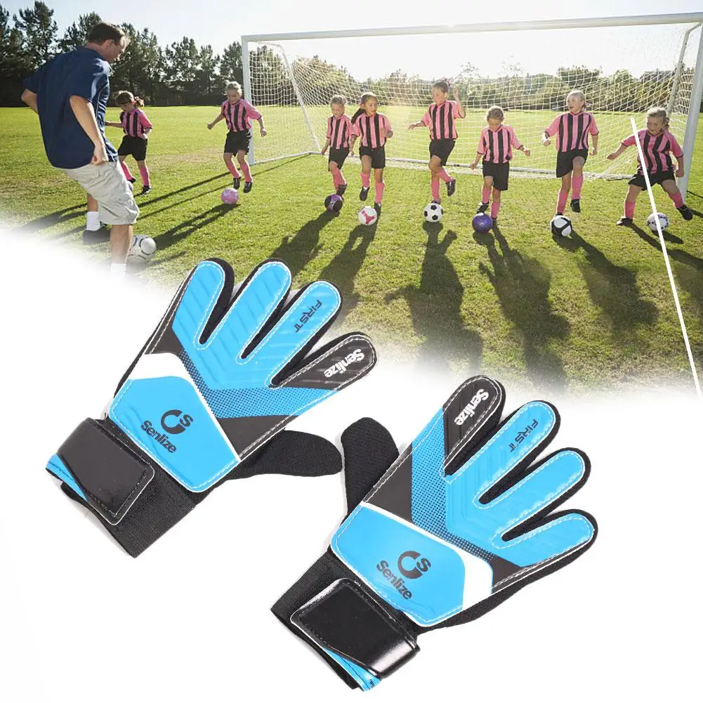Размер 6 детские футбольные перчатки вратаря Guantes de Portero для детей мягкие вратарские перчатки