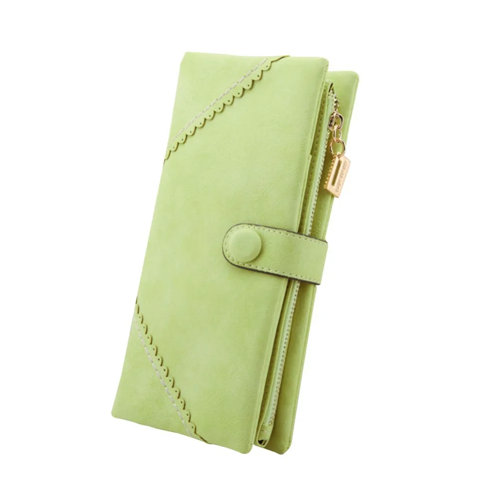 Женский кожаный кошелек на кнопках длинный модный|purse ladies|fashion purseclutch purse |