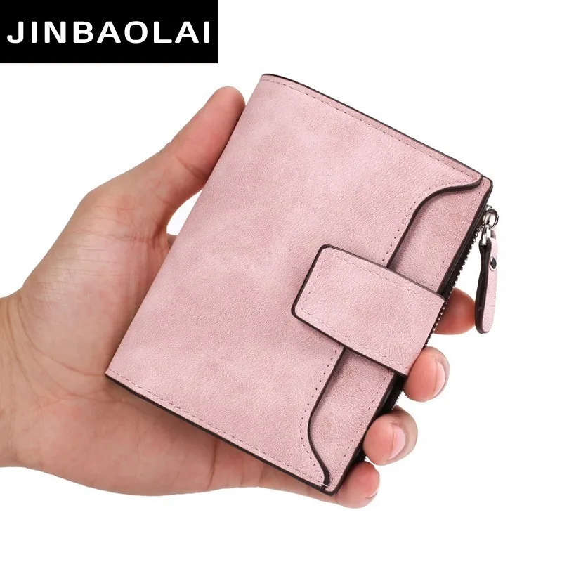 

New Leather Women Wallet Hasp Small And Slim Coin Pocket Purse Women Wallets Cardholders Luxury Brand Wallets Designer Purse
