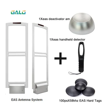 

eas store anti theft systen High quality EAS antenna EAS security system with hard Labels tags & Deactivator & Handheld Tester