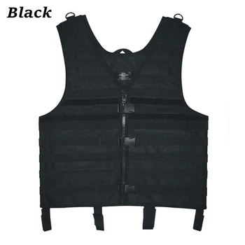 

Adjustable Camouflage Nylon Tactical Vest Multi Use Molle Vest For Hunting CS War Game ACU