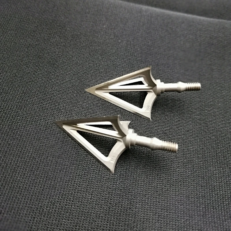 

6pcs Archery Fixed 100Grain Broadhead Sharp Arrow Head Stainless Alloy Fix Blade G5 Arrowhead Point Tips Hunting
