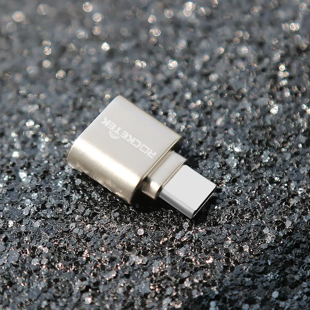 Rocketek type-c usb 2.0 otg phone type c memory card reader Aluminum adapter for TF micro SD pc computer laptop accessories