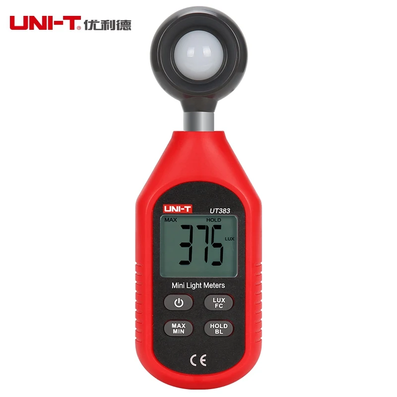 Фотометр UNI-T UT383 Luxmeter 200000 Lux цифровой измеритель освесветильник ности |