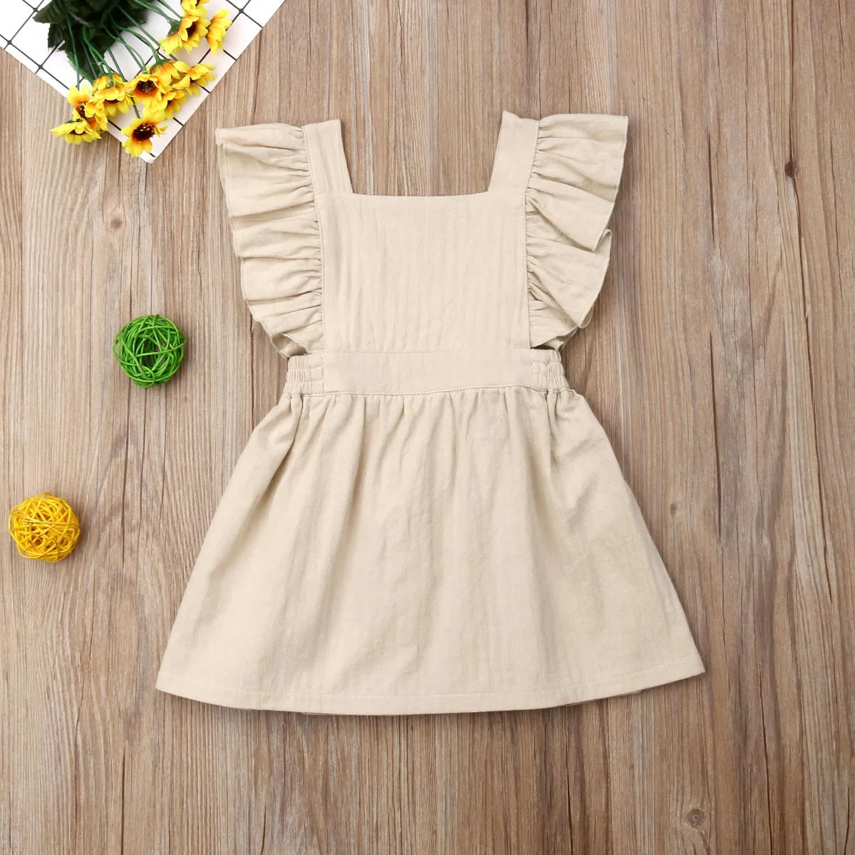 

Lovely Toddler Kids Baby Girl Sleeveless Holiday Party Pageant Dress Sundress Clothes 1-6 Years