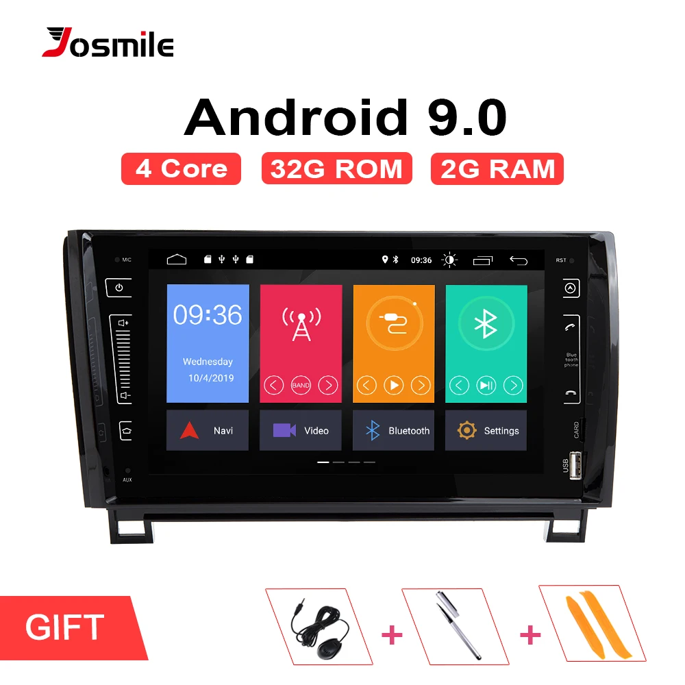 Josmile автомобильный мультимедийный плеер 2 Din Android 9 0 для Toyota Tundra Sequoia Autoradio Navigation 2007