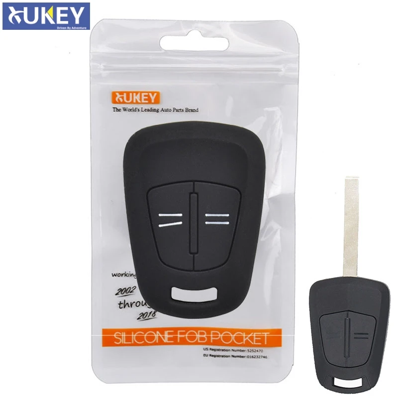 

For Vauxhall /Opel Corsa D ASTRA H Meriva Vectra Zafira Signum Agila Silicone Remote Key Case Fob Shell Cover Holder 2 Button