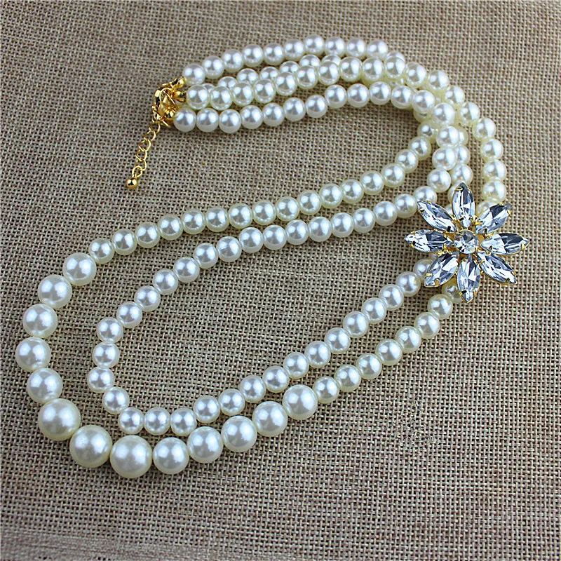 

The new 2017 popular beautiful lady accessories wholesale agent shipping girl beautiful birthday party pearl necklace